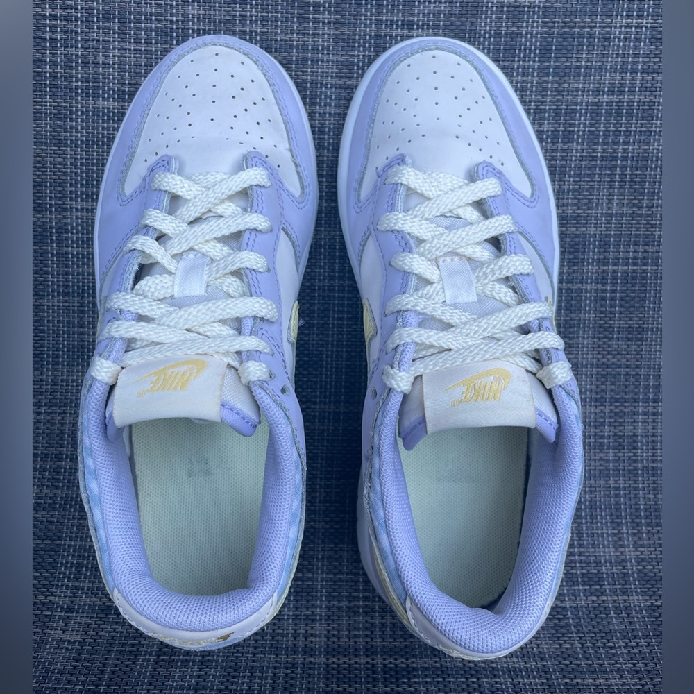 Nike Kids Dunk Low SE "Easter" Pastel Purple Cream Sneakers Girls Size 1.5 Y - Picture 8 of 11